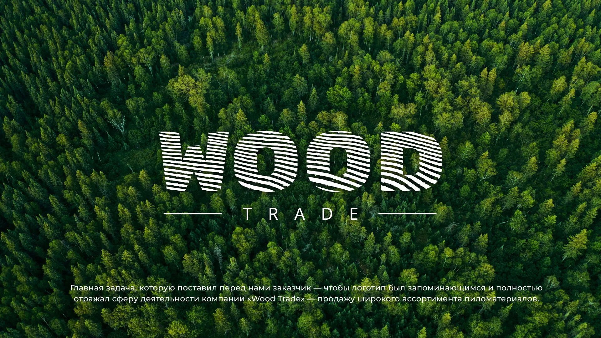 Разработка логотипа для компании «Wood Trade» в Торжке