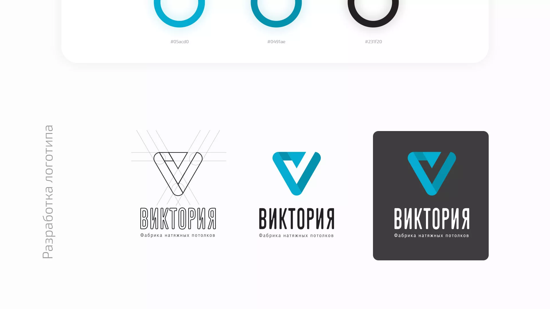 Разработка фирменного стиля компании по продаже и установке натяжных потолков в Торжке